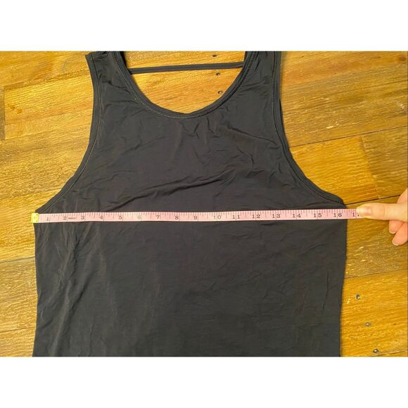 Lululemon size 6 Deep Stretch Tank black athletic active wear top shirt - Picture 6 of 13